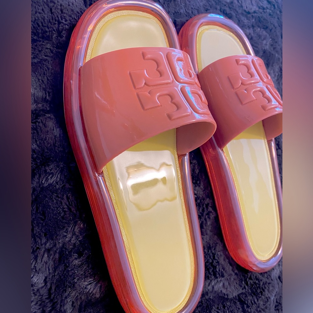 Tory Burch Bubble Jelly Slides Authentic - image 5